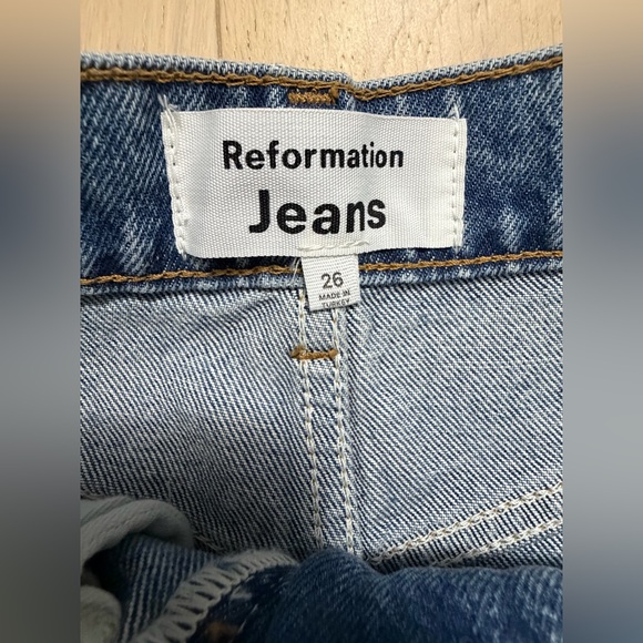 NEW REFORMATION Nila Long Denim Skirt- size 26W - Picture 6 of 8